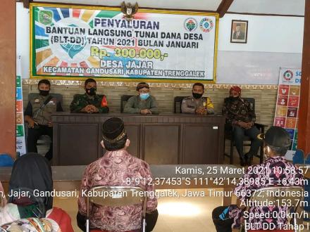 PENYALURAN BLT DANA DESA TAHAP I TAHUN 2021 DESA JAJAR